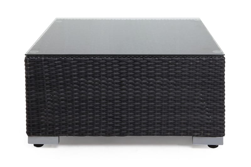 Wisconsin Chaiselong/Bord Polyrattan/Sort - Hillerstorp - Havemøbler - Balkon - Balkonmøbler - Altanborde