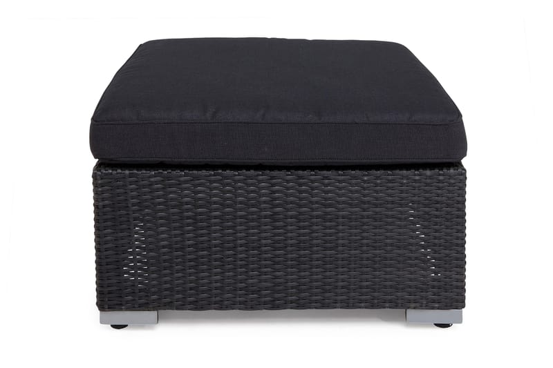 Wisconsin Chaiselong/Bord Polyrattan/Sort - Hillerstorp - Havemøbler - Balkon - Balkonmøbler - Altanborde