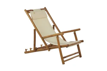 Balkonsæt hvid/beige Atrani/Spello - Beige - Havemøbler - Balkon - Balkonmøbler - Altansæt