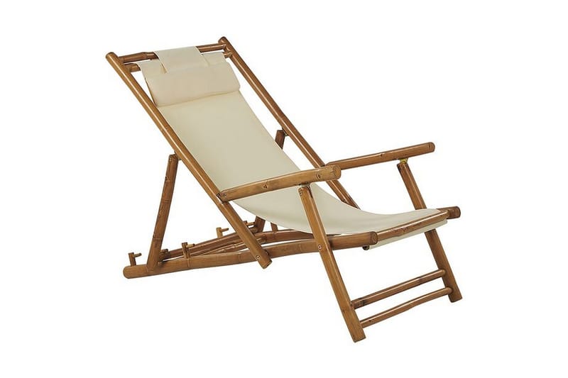 Balkonsæt hvid/beige Atrani/Spello - Beige - Havemøbler - Balkon - Balkonmøbler - Altansæt