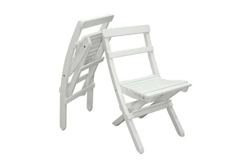 Gruppe af udendørs møbler Wilma & Knohult - Hvid - Havemøbler - Balkon - Balkonmøbler - Altansæt