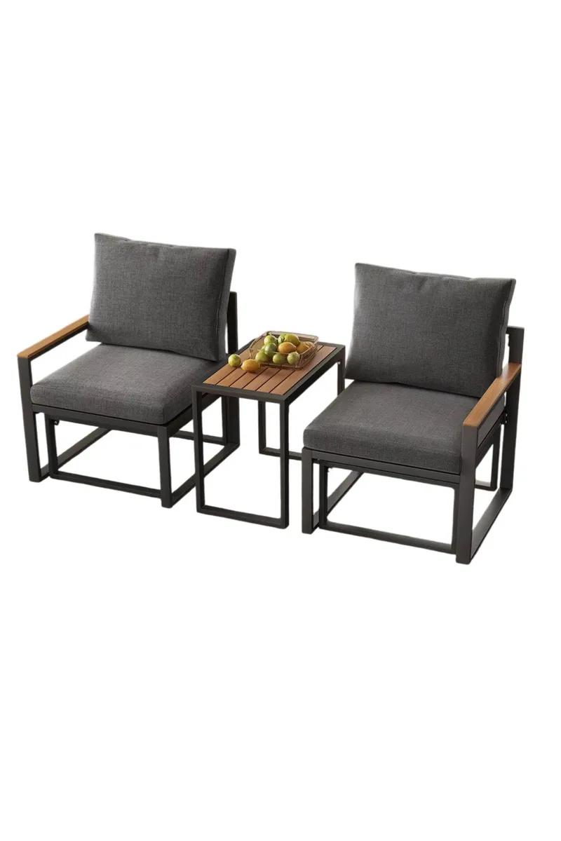 Haveloungesæt Hanah Home Multilounge (64 x 68 x 64 cm) Grå, Grå