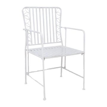 Altansæt HOME4YOU Jasmine bord og 2 stole antikhvidt metal - antik hvid - Havemøbler - Balkon - Balkonmøbler - Altansæt