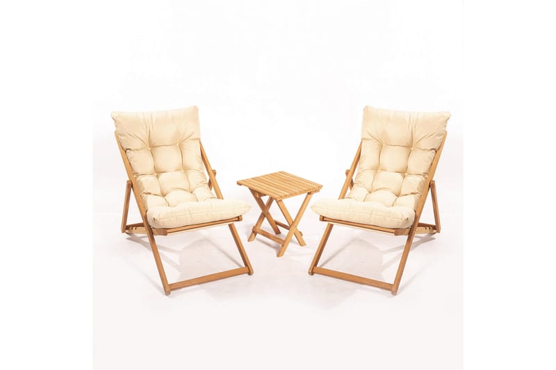 Nanni Cafésæt - Beige - Havemøbler - Balkon - Balkonmøbler - Altansæt