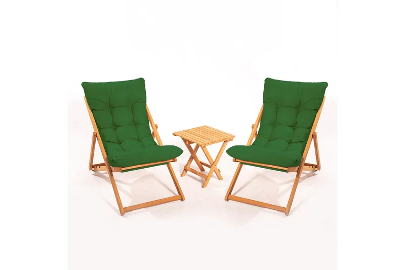 Nanni Cafésæt - Grøn - Havemøbler - Balkon - Balkonmøbler - Altansæt