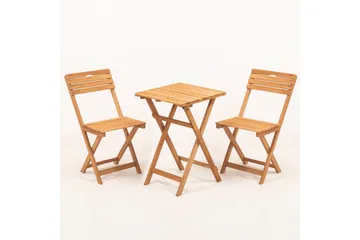 Natsume Cafésæt - Valnød finér - Havemøbler - Balkon - Balkonmøbler - Altansæt