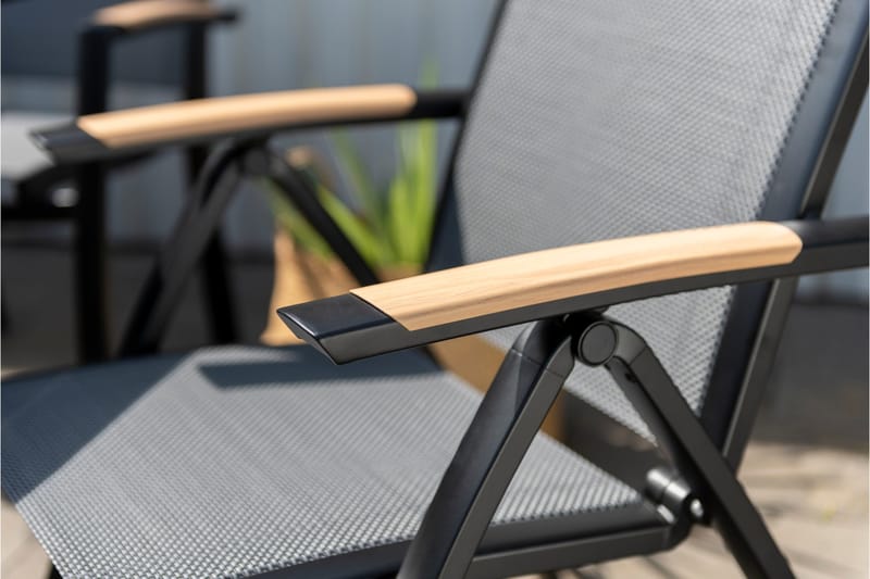 Panama Cafésæt 50x50 cm + 2 Stole Sort - Lifestyle Garden - Havemøbler - Balkon - Balkonmøbler - Altansæt