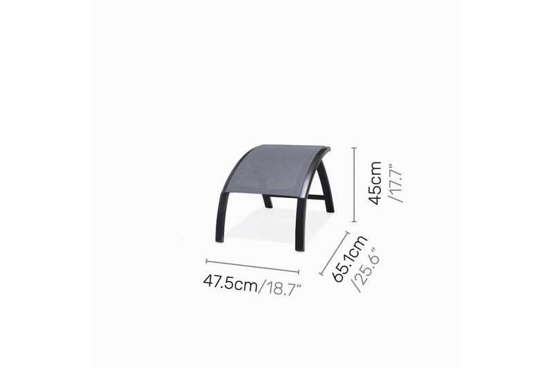 Panama Cafésæt 50x50 cm + 2 Stole Sort - Lifestyle Garden - Havemøbler - Balkon - Balkonmøbler - Altansæt
