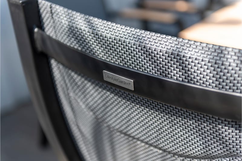 Panama Cafésæt 50x50 cm + 2 Stole Sort - Lifestyle Garden - Havemøbler - Balkon - Balkonmøbler - Altansæt