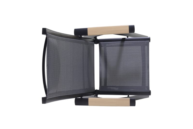 Panama Cafésæt 50x50 cm + 2 Stole Sort - Lifestyle Garden - Havemøbler - Balkon - Balkonmøbler - Altansæt