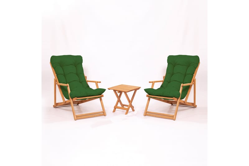 Parvez Cafésæt - Grøn - Havemøbler - Balkon - Balkonmøbler - Altansæt