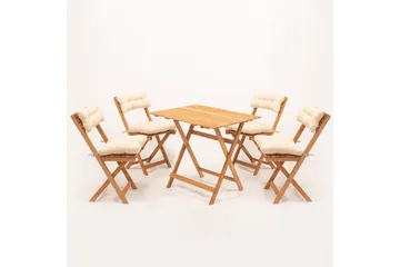 Parwati Cafésæt - Valnød finér - Havemøbler - Udendørsgruppe - Havesæt