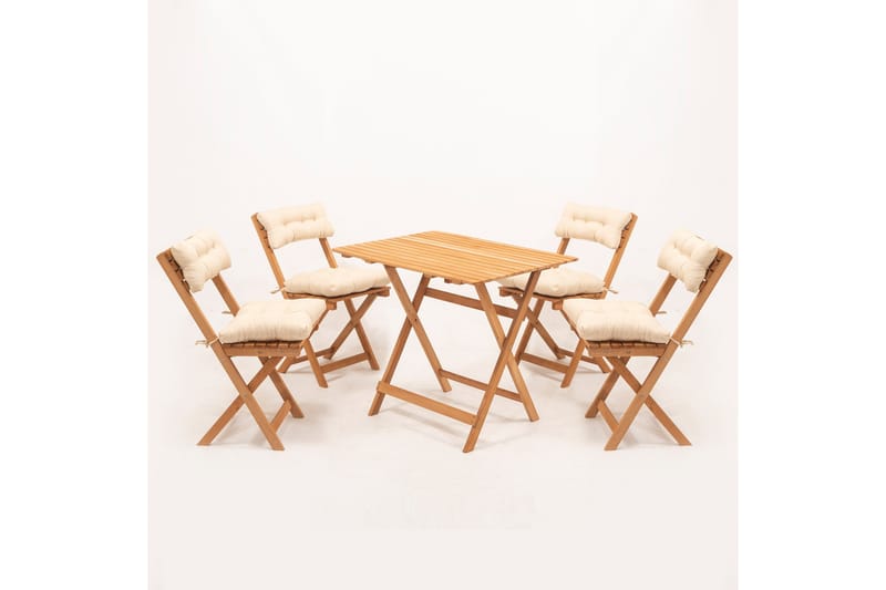 Parwati Cafésæt - Valnød finér - Havemøbler - Balkon - Balkonmøbler - Altansæt