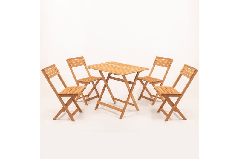 Parwati Cafésæt - Valnød finér - Havemøbler - Balkon - Balkonmøbler - Altansæt