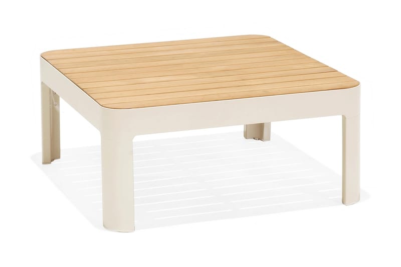 Portals Loungesæt 4-pers - Vit / teak - Have - Udendørs miljø - Altan & terrasse - Altanmøbler