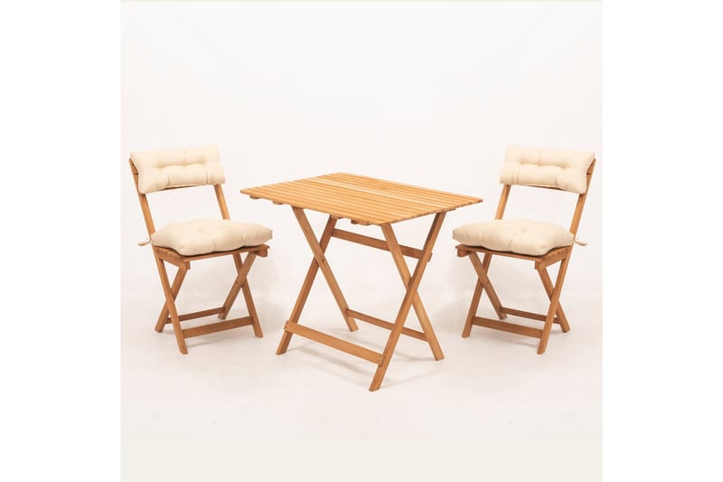 Ramdevi Cafésæt - Valnød finér - Havemøbler - Balkon - Balkonmøbler - Altansæt
