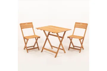 Ramdevi Cafésæt - Valnød finér - Havemøbler - Balkon - Balkonmøbler - Altansæt
