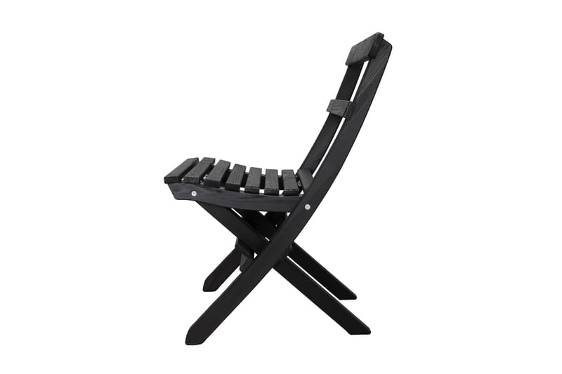 Wilma Cafésæt 65x65 cm + 2 Stole Grå/Hvid - Baltic Garden - Havemøbler - Balkon - Balkonmøbler - Altansæt