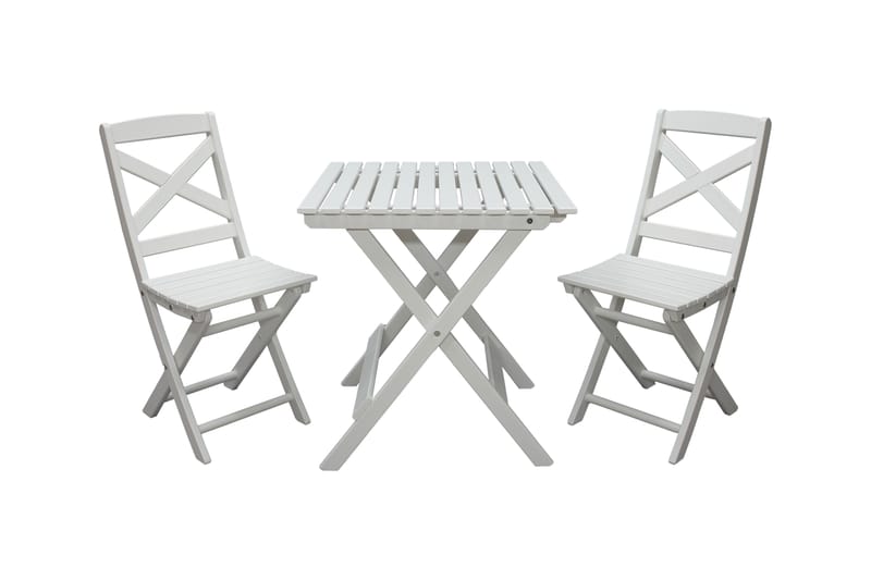 CALAYAN Klapstol 2-Pack Hvid - Havemøbler - Balkon - Balkonmøbler - Altanstole