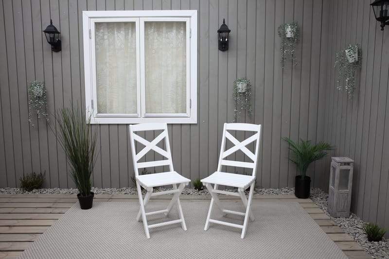 CALAYAN Klapstol Hvid - Havemøbler - Balkon - Balkonmøbler - Altanstole