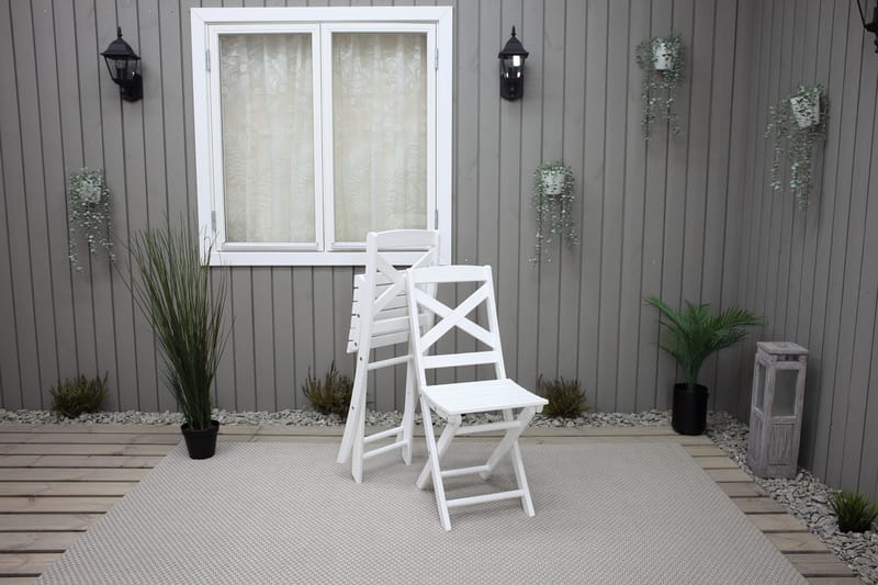 CALAYAN Klapstol Hvid - Havemøbler - Balkon - Balkonmøbler - Altanstole