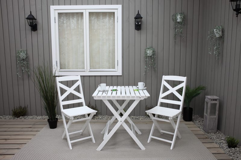 CALAYAN Klapstol Hvid - Havemøbler - Balkon - Balkonmøbler - Altanstole