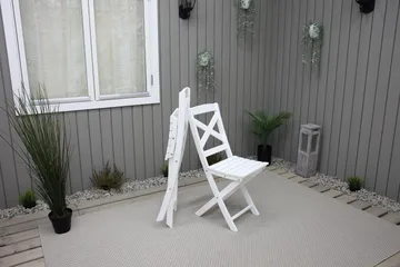 CALAYAN Klapstol Hvid - Havemøbler - Balkon - Balkonmøbler - Altanstole