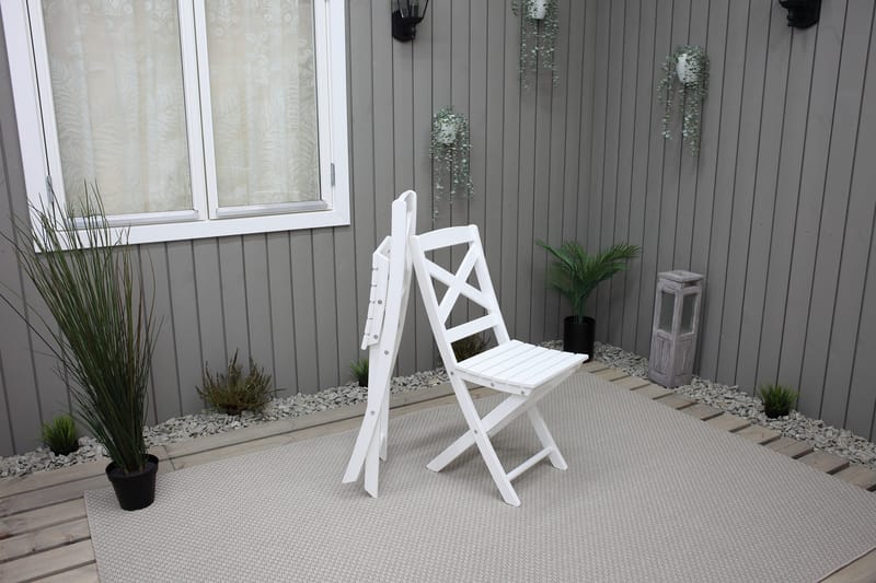 CALAYAN Klapstol Hvid - Havemøbler - Balkon - Balkonmøbler - Altanstole