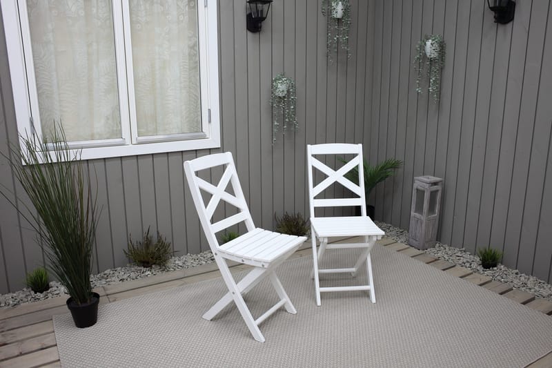 CALAYAN Klapstol Hvid - Havemøbler - Balkon - Balkonmøbler - Altanstole