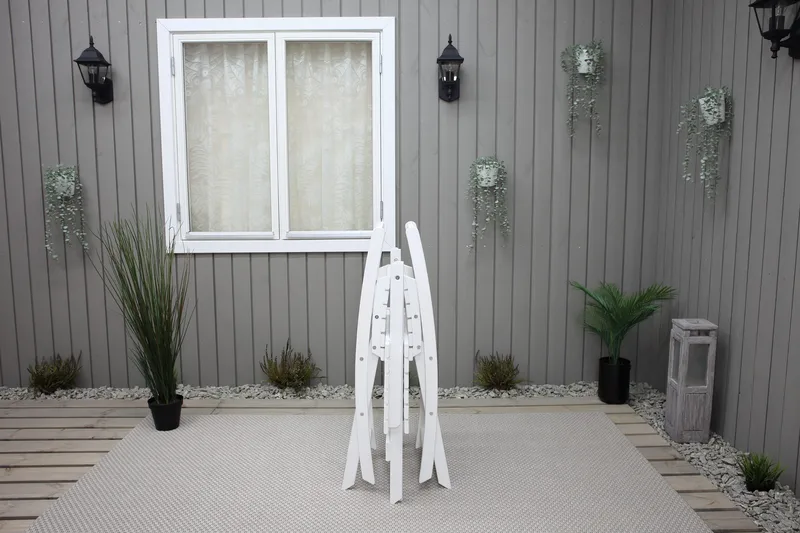 CALAYAN Klapstol Hvid - Havemøbler - Balkon - Balkonmøbler - Altanstole