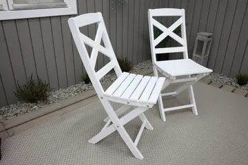 CALAYAN Klapstol Hvid - Havemøbler - Balkon - Balkonmøbler - Altanstole