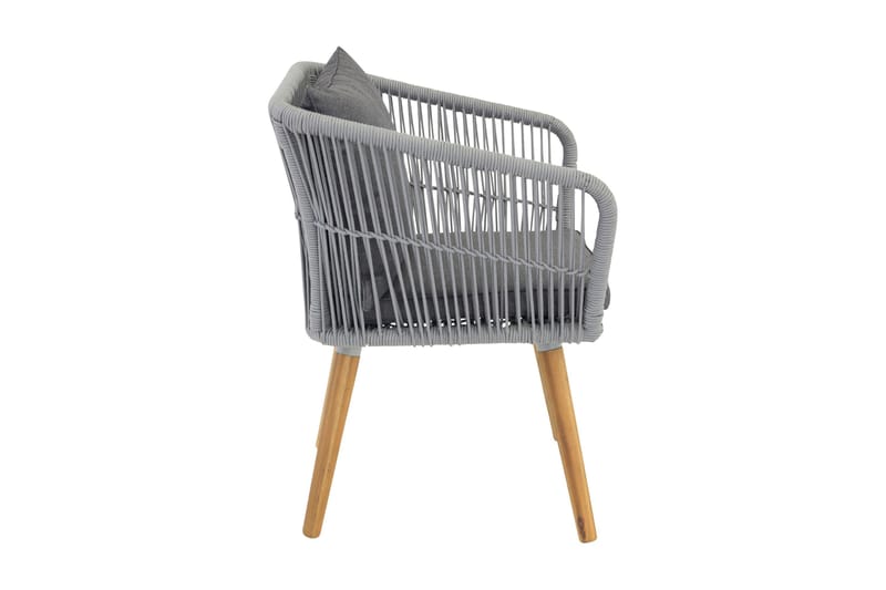 Chania Armstol Grå/Brun - Venture Home - Spisebordsstole udendørs - Altanstole