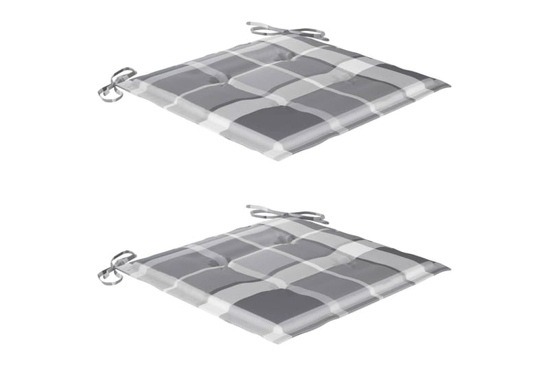 Foldbare Havestole 2 Stk. Med Hynder massivt Akacietræ - Havemøbler - Balkon - Balkonmøbler - Altanstole