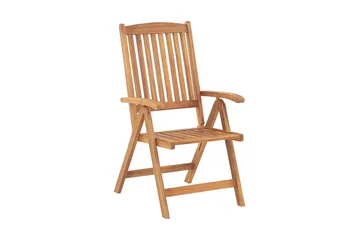 Havestol 2 st akacietræ lysebrun JAVA - Træ/natur - Havemøbler - Balkon - Balkonmøbler - Altanstole