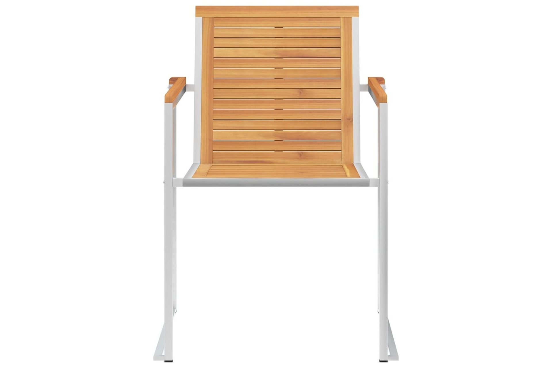 havestole 4 stk. med hynder massivt teaktræ - Brun - Havemøbler - Balkon - Balkonmøbler - Altanstole