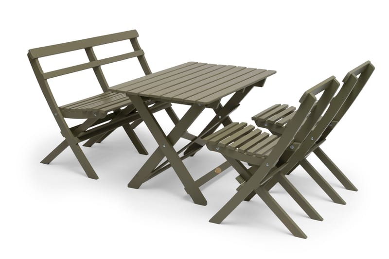 Hillerstorp Torpet Stol Sammenfoldelig - Fyrretræ/Grøn - Spisebordsstole udendørs - Altanstole