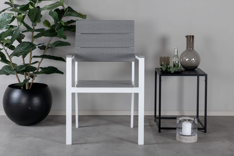 Karmstolar utomhus (med armstöd) Venture Home White/Grey - Havemøbler - Balkon - Balkonmøbler - Altanstole