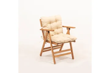Narwani Skammel - Cream/Nature - Havemøbler - Loungemøbler - Loungestol udendørs