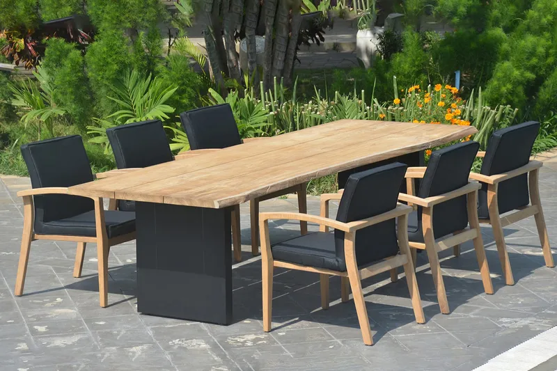 ROYAL 64x65xH90 blød polstret sort tekstilstol - Havemøbler - Balkon - Balkonmøbler - Altanstole