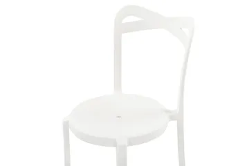 Stol 4 st hvid CAMOGLI - Hvid - Havemøbler - Balkon - Balkonmøbler - Altanstole