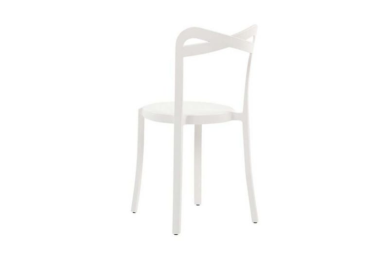 Stol 4 st hvid CAMOGLI - Hvid - Havemøbler - Balkon - Balkonmøbler - Altanstole