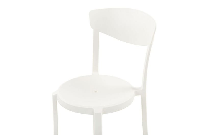 Stol 4 st hvid VIESTE - Hvid - Spisebordsstole udendørs - Altanstole