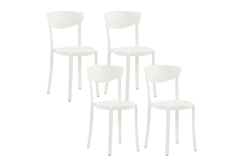 Stol 4 st hvid VIESTE - Hvid - Havemøbler - Balkon - Balkonmøbler - Altanstole