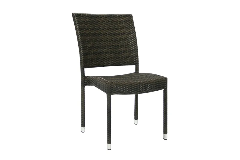 Stol WICKER-3 60x495xH925cm farve: mørkebrun, undefined