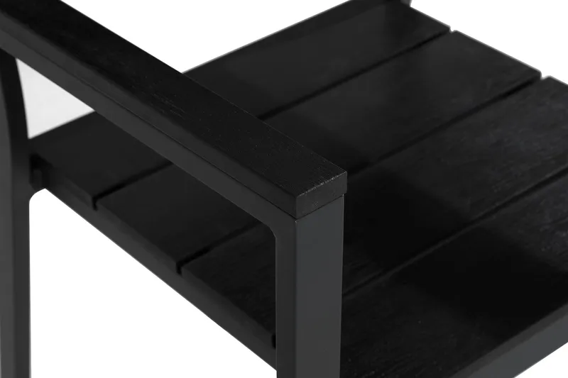 Tunis Stabelstol Udendørs Aintwood - Sort / sort - Havemøbler - Balkon - Balkonmøbler - Altanstole