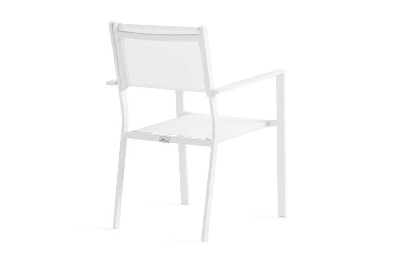 Tunis Stabelstol Udendørs - Hvid - Havemøbler - Balkon - Balkonmøbler - Altanstole