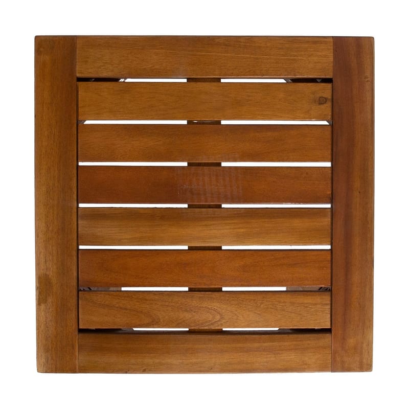 Bænk HOME4YOU Bord Fortuna 40x40x45 cm akacie - brun - Havemøbler - Balkon - Balkonmøbler - Altanborde