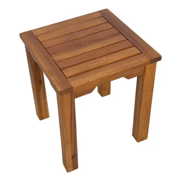 Bænk HOME4YOU Bord Fortuna 40x40x45 cm akacie - brun - Havemøbler - Balkon - Balkonmøbler - Altanborde