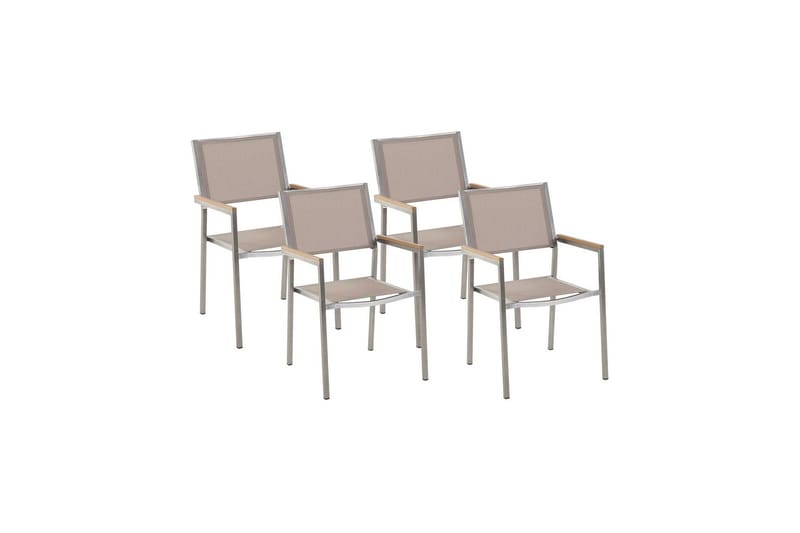 Bacoli Armstol - Beige/Sølv - Havemøbler - Balkon - Balkonmøbler - Altanstole