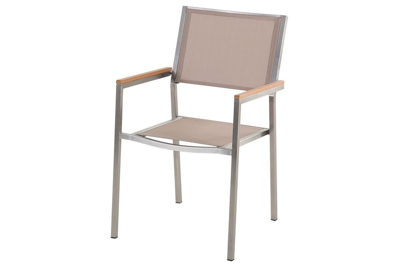 Bacoli Armstol - Beige/Sølv - Havemøbler - Balkon - Balkonmøbler - Altanstole